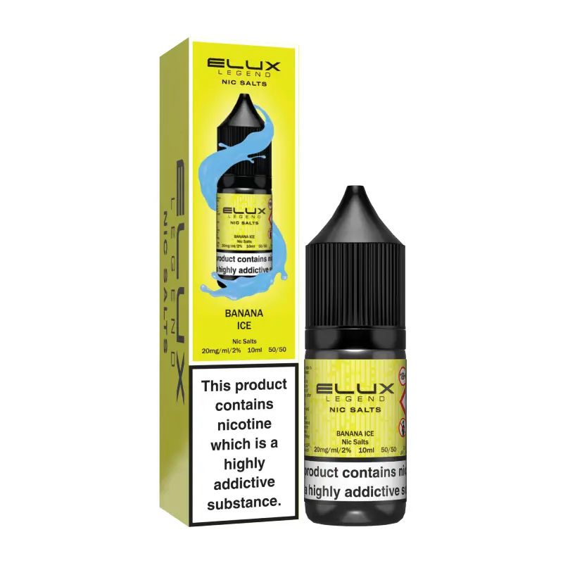 Banana Ice Nic Salt E-Liquid by Elux Legend 10ml